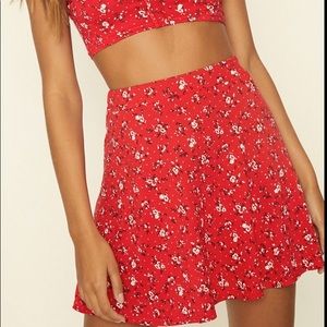 PRETTYLITTLETHING Floral Skirt **matching set**